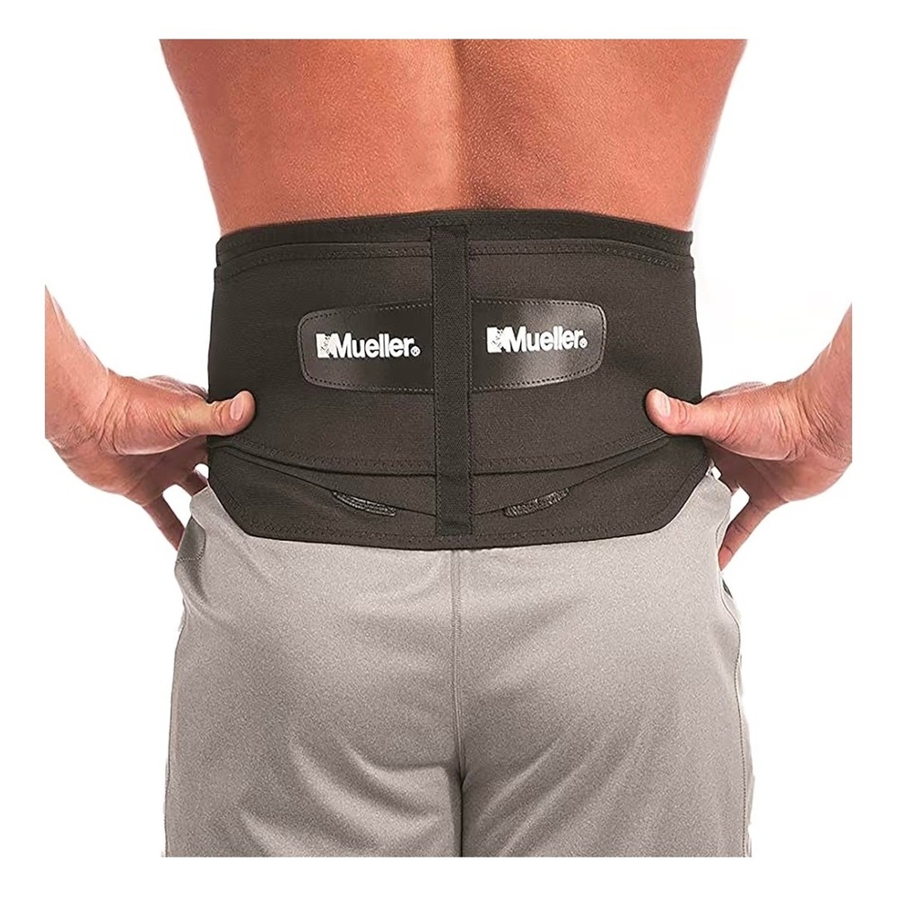 Mueller‎ Adjustable Lumbar Support Belt Brace Black Back Pain Relief